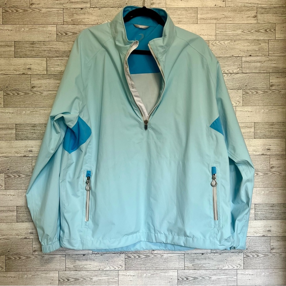 Zero Restriction Jacket Womens XL Blue 1/4 Zip Pockets Golf‎ Activewear Pullover